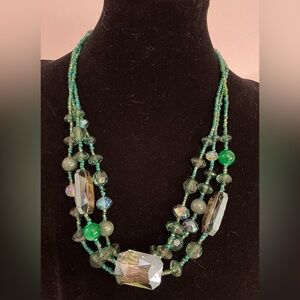 Green Beaded Necklace
